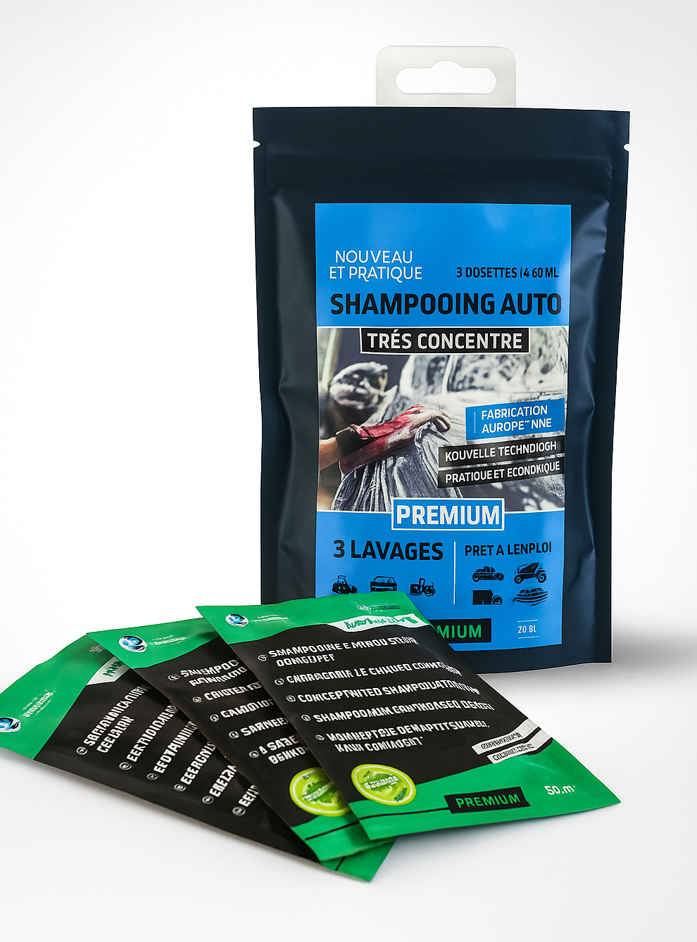 SHAMPOING AUTO CONCENTRÉ 3x50ML